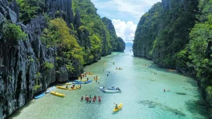 Bucana Kamp Payapa Beachfront El Nido Bagian luar foto